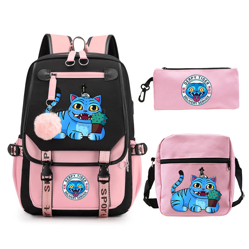 Elegant Children's Merchandise Printed Fashion Pencil Backpacks