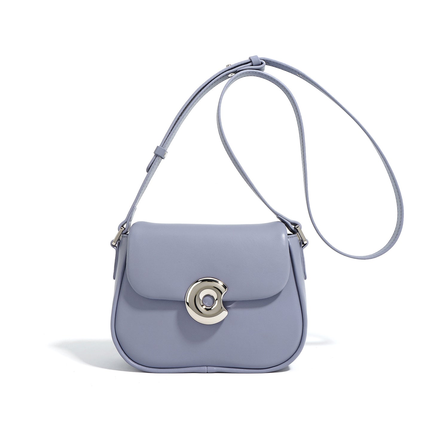 Genuine Leather Saddle Popular Niche Textured Shoulder Bags
