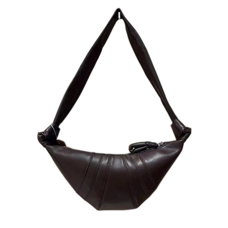 French Retro Croissant Niche Texture Dumpling Crossbody Bags