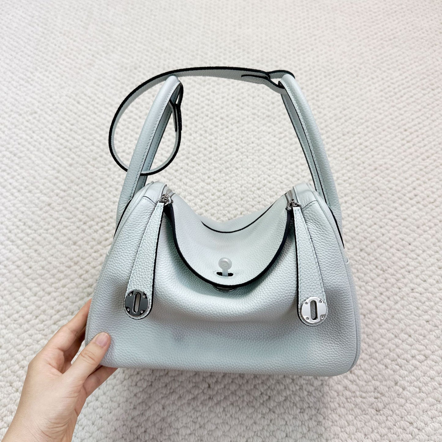 Women's First Layer Cowhide Lindy Large Capacity Bags