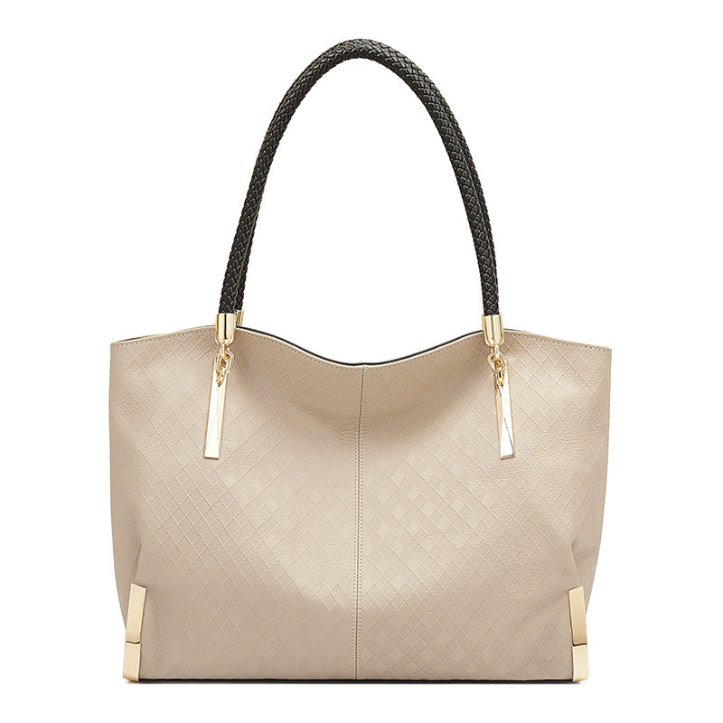 Women's First Layer Cowhide Light Luxury Large Capacity Handbags