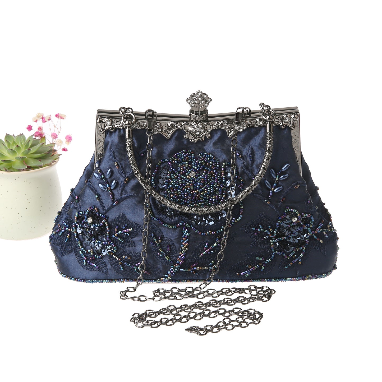 Retro Beaded Exquisite Clutch Dinner Handmade Evening Bags