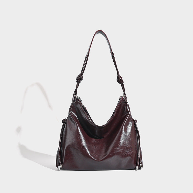 Leather Fashion Commuter Underarm Large Capacity Crossbody Bags