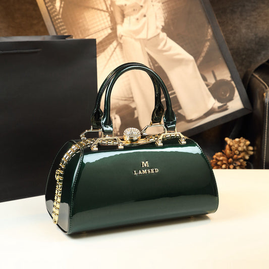 Women's Paint Patent Leather Mother Simple Fashion Shoulder Bags