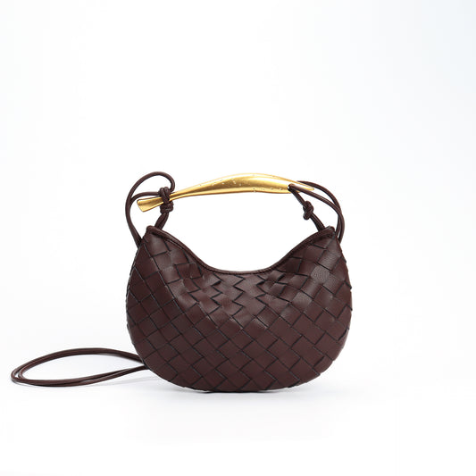 Women's Second Generation Sardine Woven Fashion Cattlehide Handbags