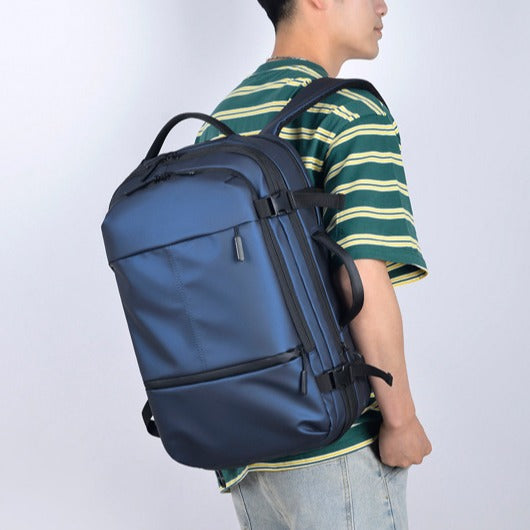 Elegant Men's Capacity Waterproof Decompression Expansion Backpacks