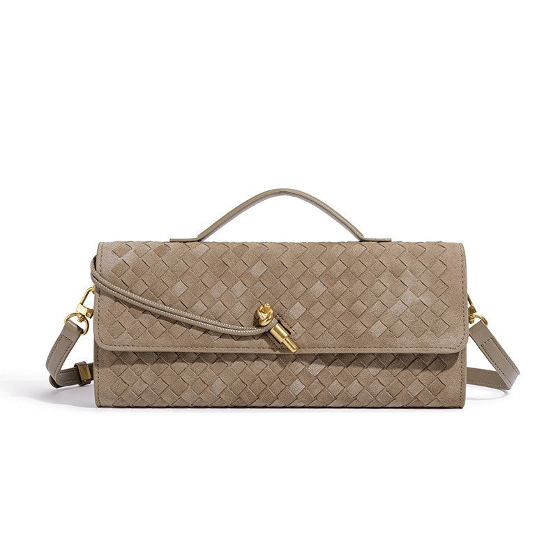 Women's Baguette Fashion Frosted Hand-woven Clutch Bags