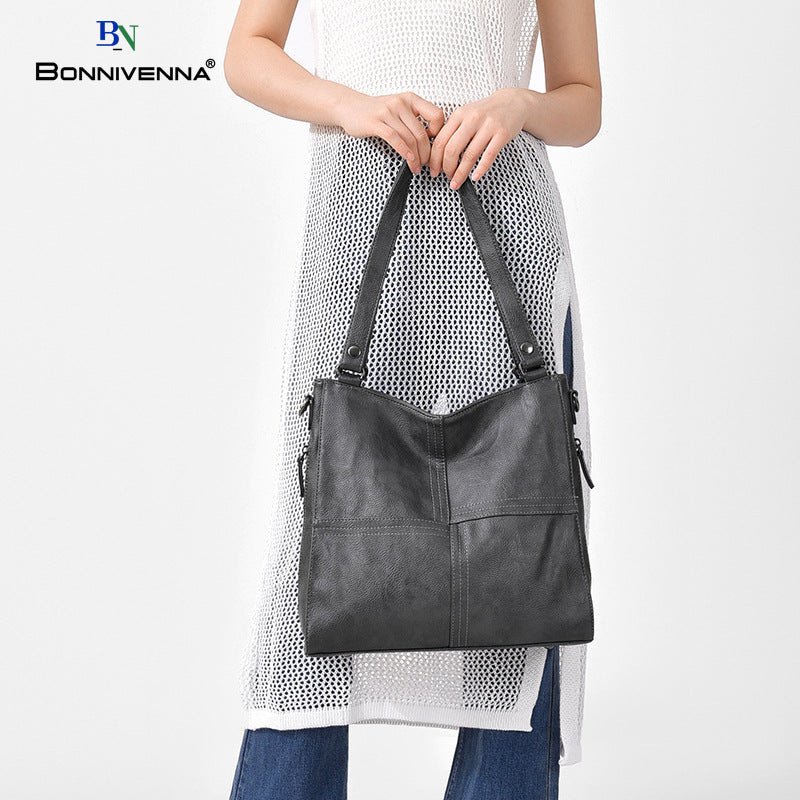 Solid Color Fashion Large Capacity Ribbon Crossbody Bags