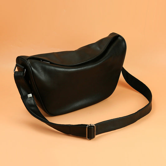 Women's Genuine Leather Made Korean Dumpling Fashionable First Crossbody Bags