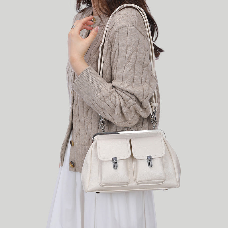 Women's Retro Fashion Large Capacity Niche Crossbody Bags