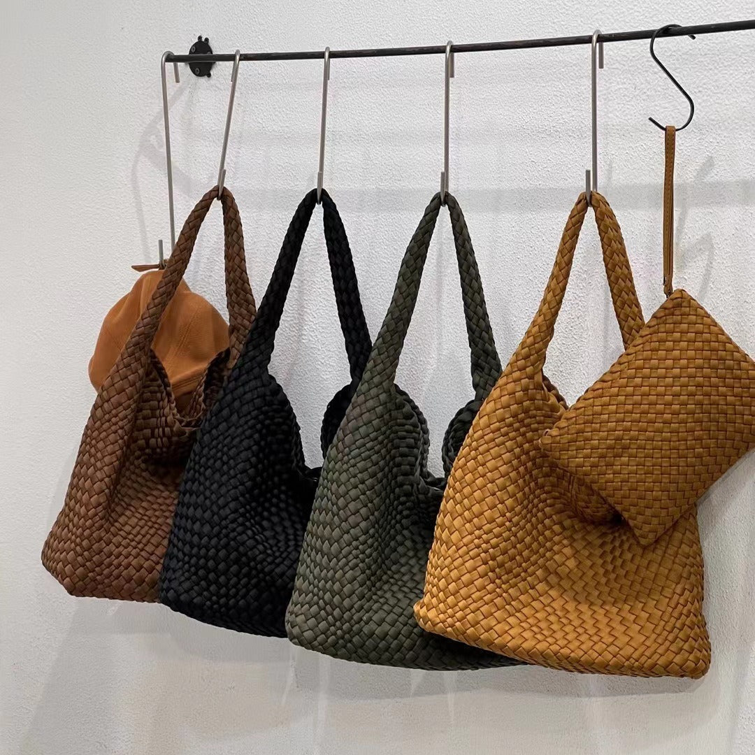 Women's Hand-woven Large Capacity Nylon Mother Chain Bags