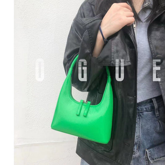 Niche Genuine Leather French Vintage Patent Bags