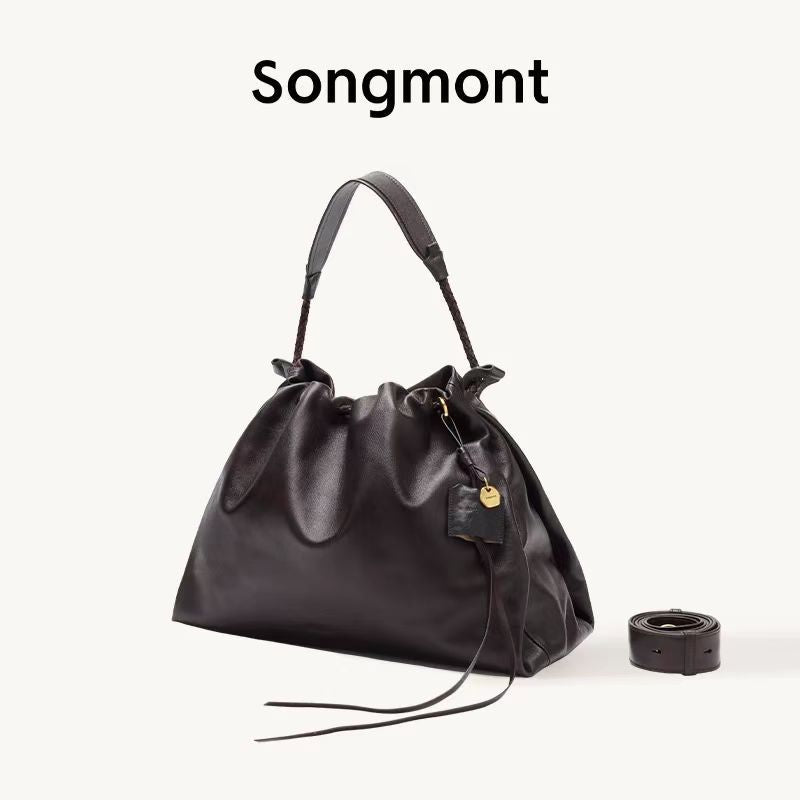 Women's Large Capacity Commuter Leather Garbage Hobo Bags