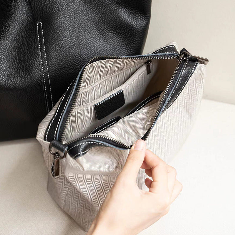 Women's Genuine Leather Large Capacity Commuter High-grade Shoulder Bags