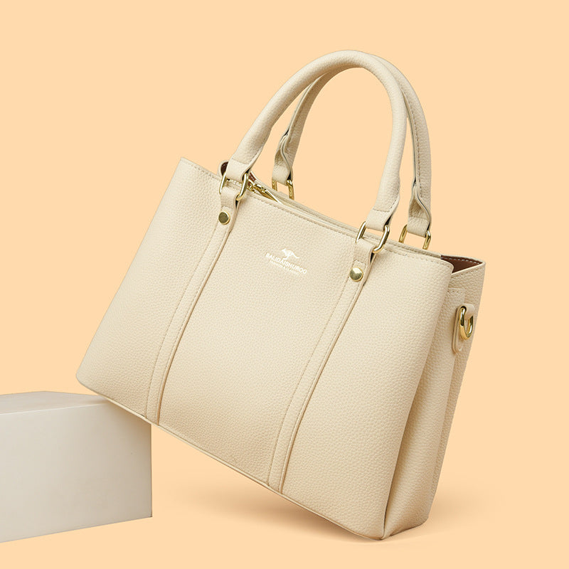 Women's Vintage Large Capacity Versatile Simple Leisure Handbags