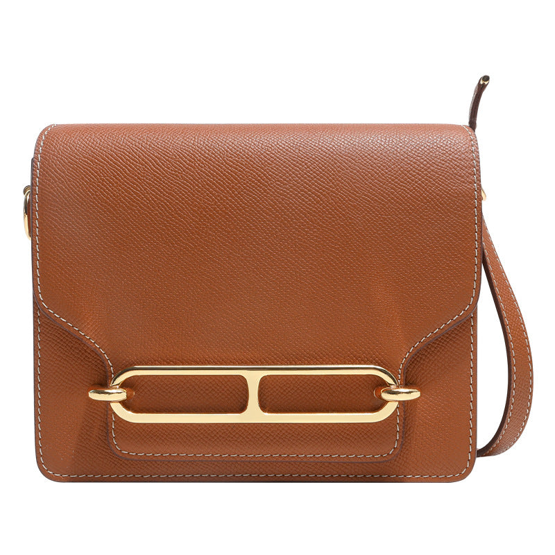 Women's High-grade Goat Pattern Cowhide Pig Nose Crossbody Bags