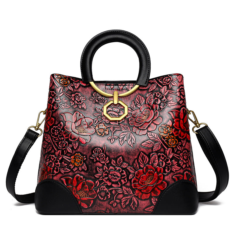Pretty Glamorous Women's Embossed Road Fashion Handbags
