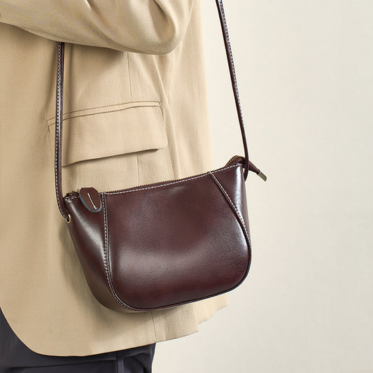 Women's First Layer Cowhide Genuine Leather High-grade Crossbody Bags