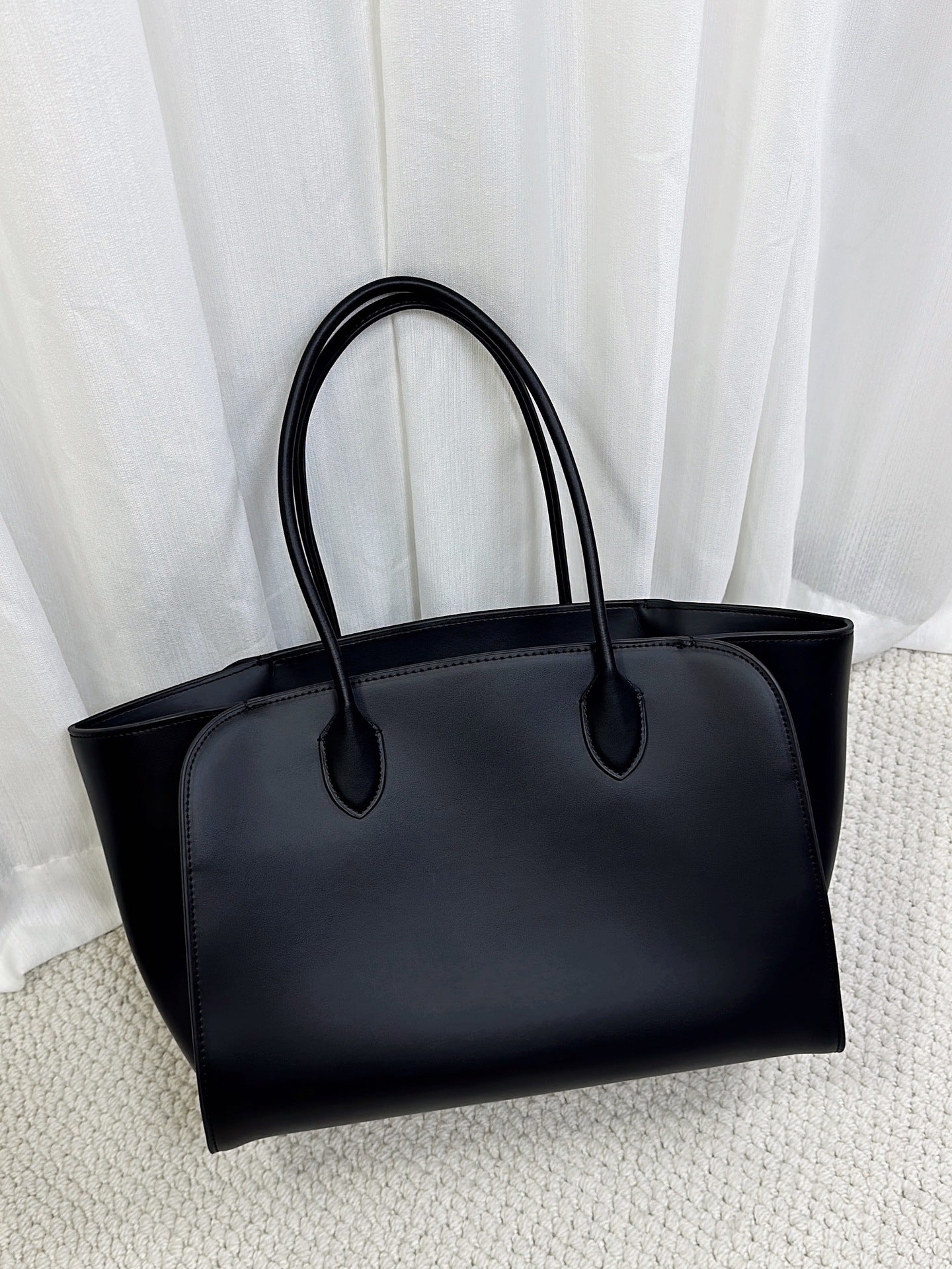 Women's Genuine Leather Niche Shopping Minimalist Large Bags