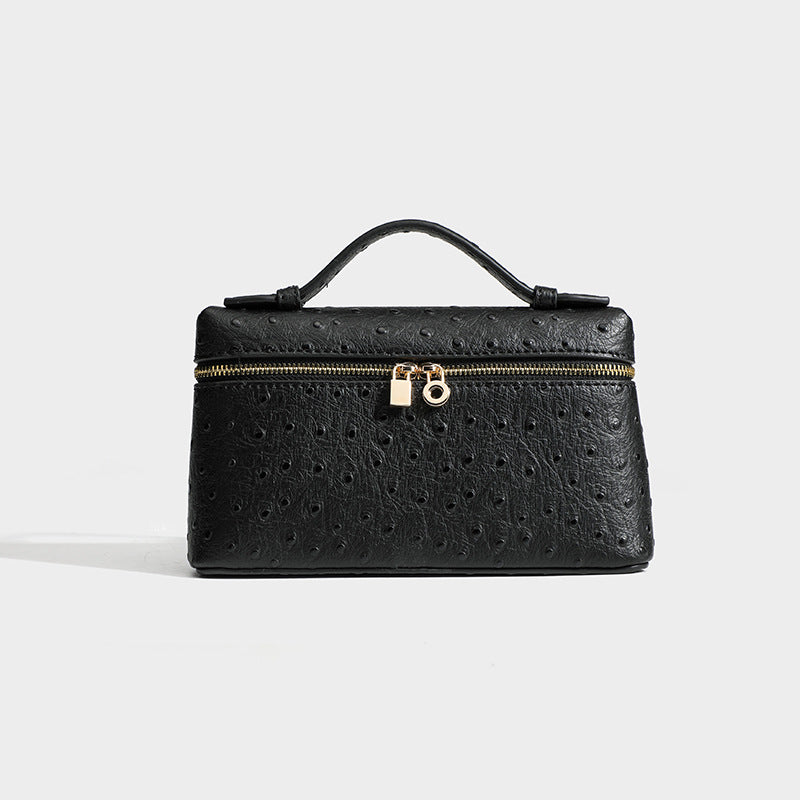 Women's Leather Kelly Box Gold Button Light Shoulder Bags