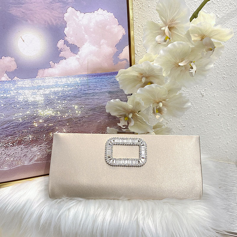 Women's Fashion Elegant Graceful Simple Rhinestone Dinner Crossbody Bags