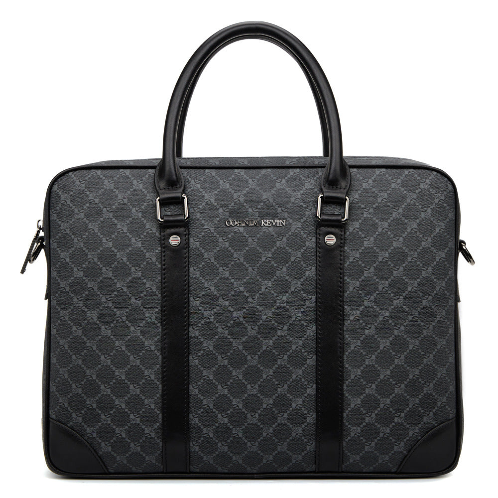 Men's Plaid Business Classic Hand Carrying Inch Men's Handbags