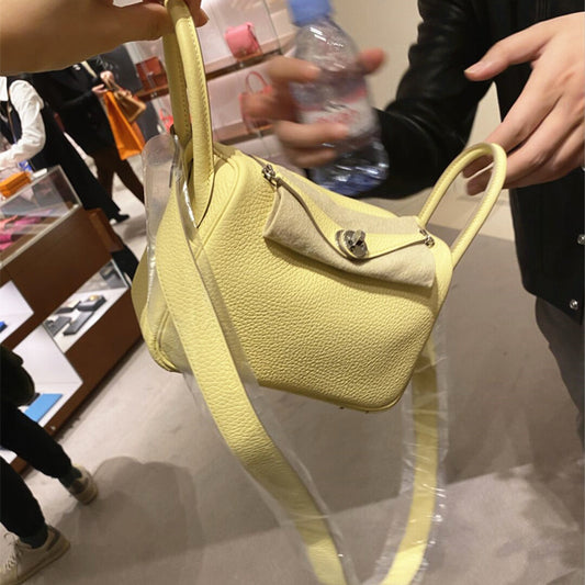 Women's Trendy Lindy Portable Cow Leather Medicine Shoulder Bags