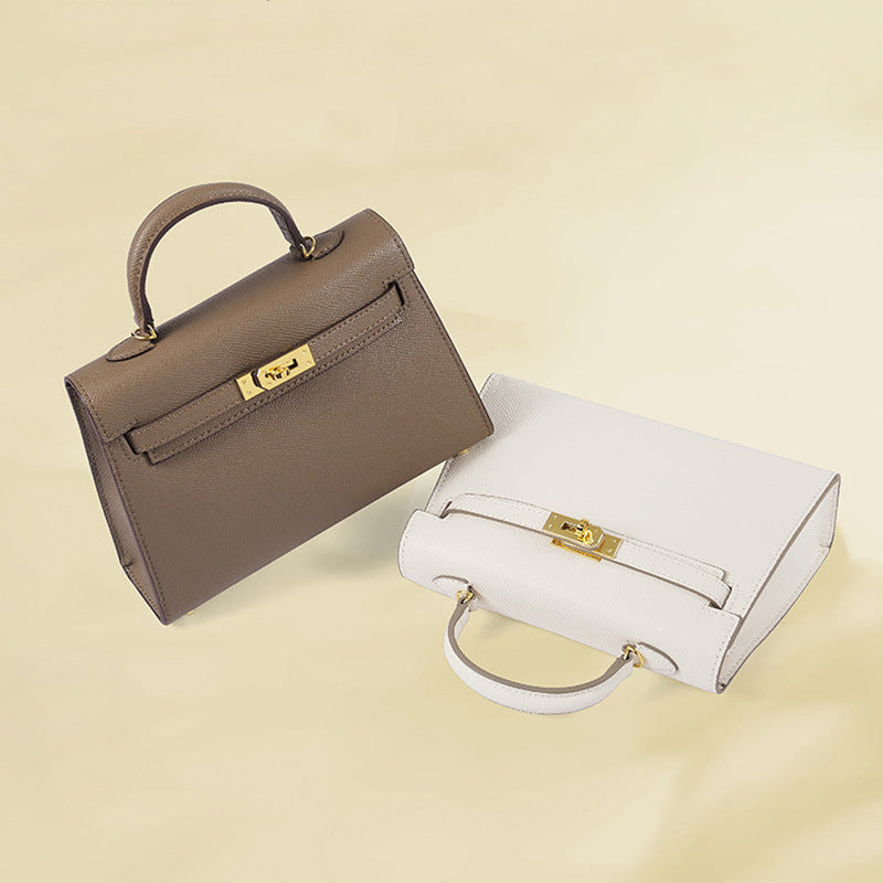 Women's Summer Versatile Genuine Leather Kelly Shake Shoulder Bags