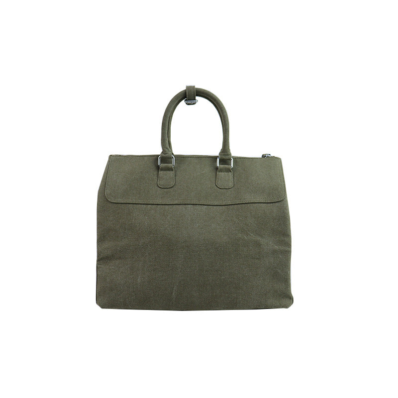 Fashion Faded Army Green Canvas Commuter Handbags