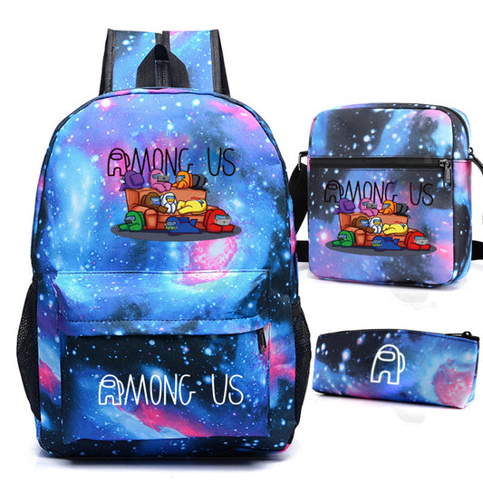 Game Among Space Killing Pencil Three-piece Backpacks