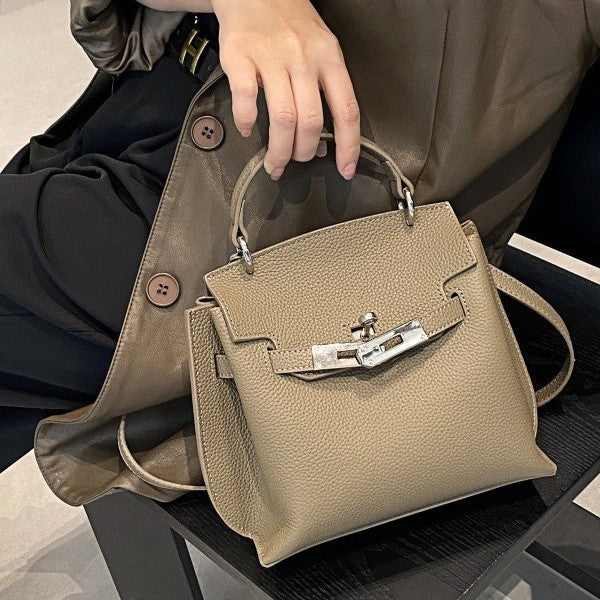 Women's Kelly High Version Genuine Leather Large Crossbody Bags