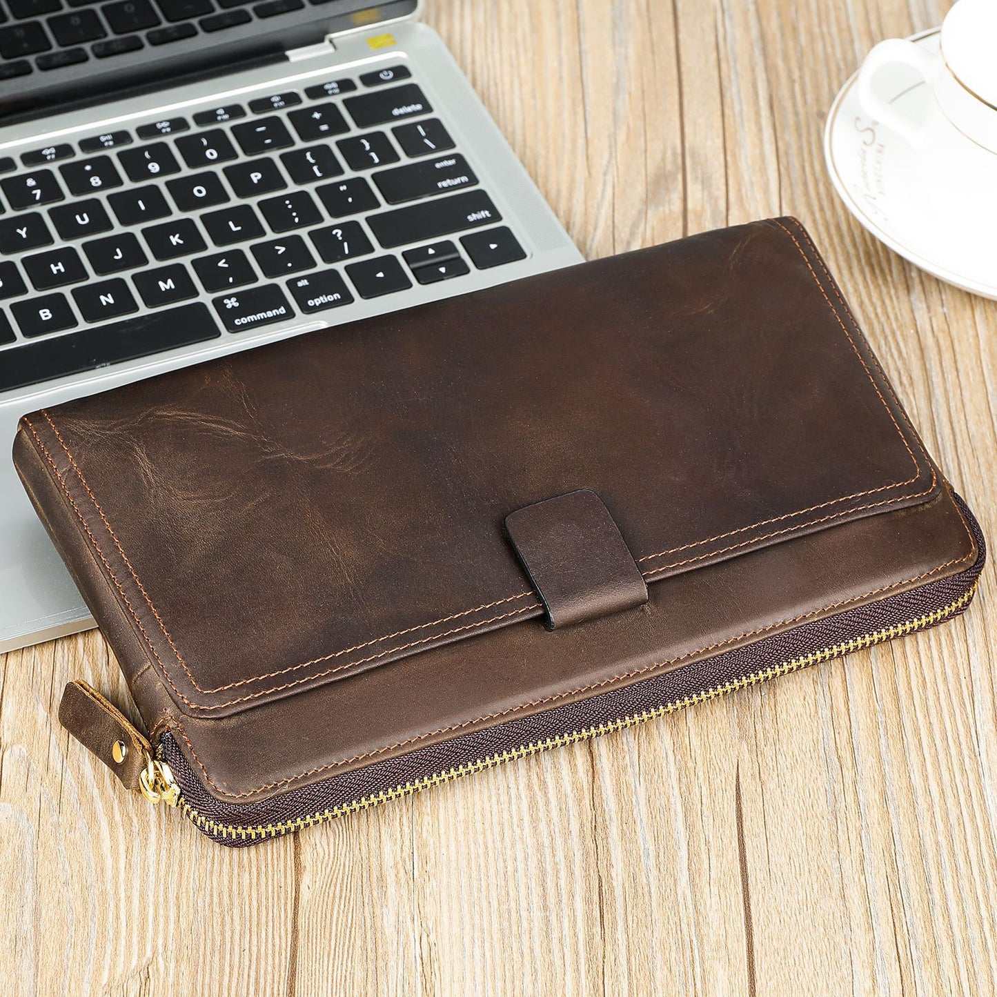 Men's Elegant Clutch Leather Large Capacity Men's Wallets