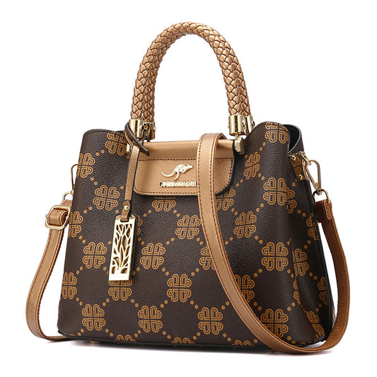Women's Niche Portable Wine Red Presbyopic Handbags
