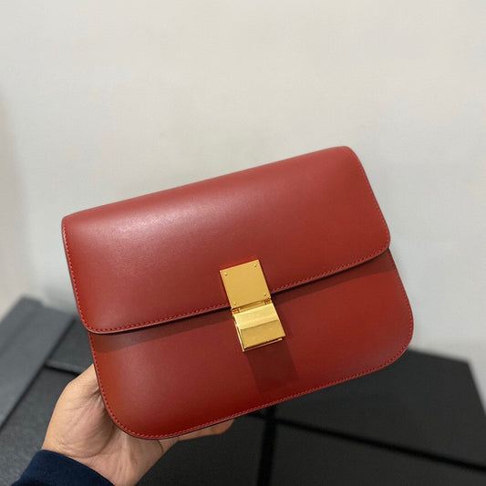 Fashion Cattlehide Leather Genuine Simple Retro Shoulder Bags