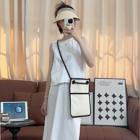 Women's Design Canvas Message Lightweight Underarm Shoulder Bags