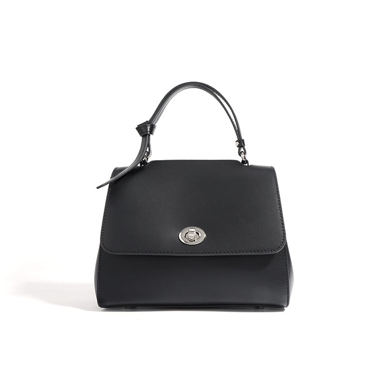 Color Cowhide Popular Texture Commuter Niche Shoulder Bags