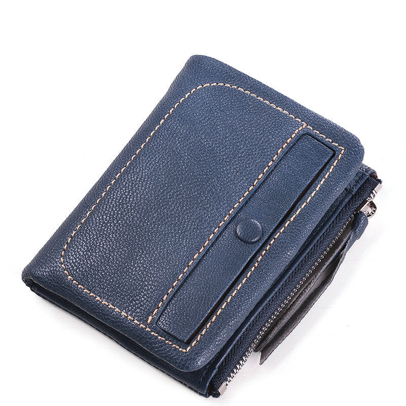 Women's Physical Store Short Sheepskin Zipper Cute Purses