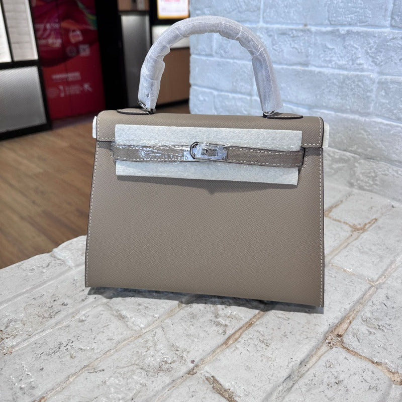 Women's Palm Print Genuine Leather Kelly Mini Bags