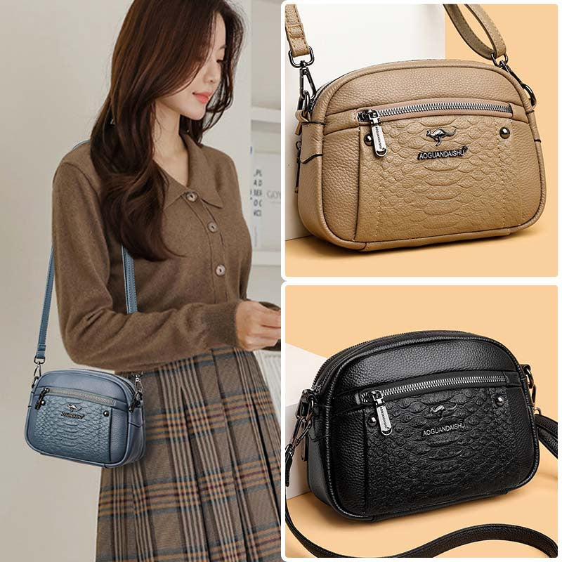 Women's Live Broadcast Genuine Leather Fashion High Crossbody Bags