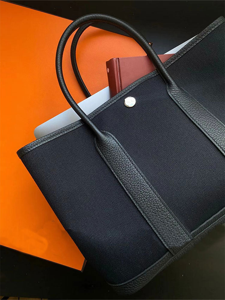 Women's Handmade Genuine Leather Color-matching Large Capacity Handbags