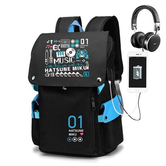 Joint Name Cartoon Male Junior High Backpacks