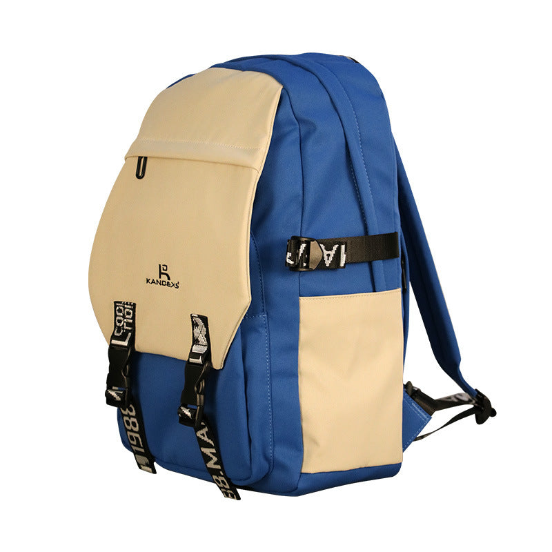 Women's & Men's High Textbook Large Capacity Waterproof Canvas Versatile Backpacks