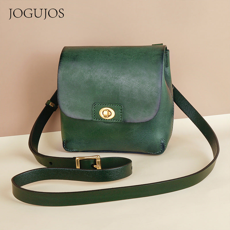 Women's Design Mobile Retro Genuine Leather Shoulder Bags
