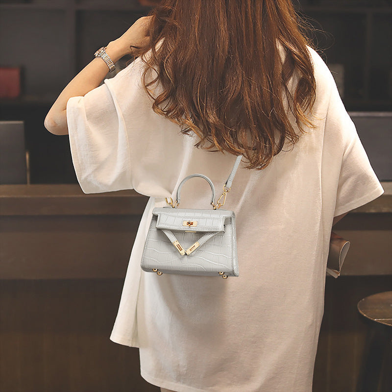 Women's High-grade Summer Fashion Design Portable Genuine Handbags