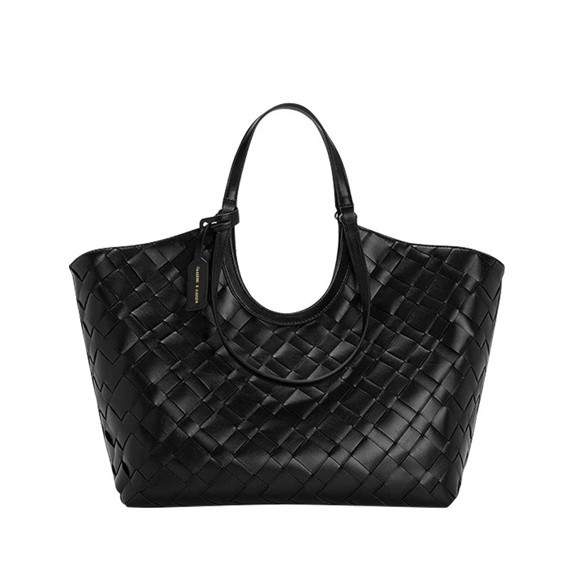 Women's Diamond Woven Large Capacity Fashion Shoulder Bags