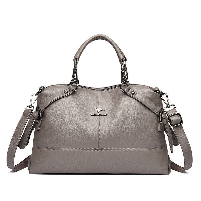 Women's Attractive Elegant Stitching Large Capacity Shoulder Bags