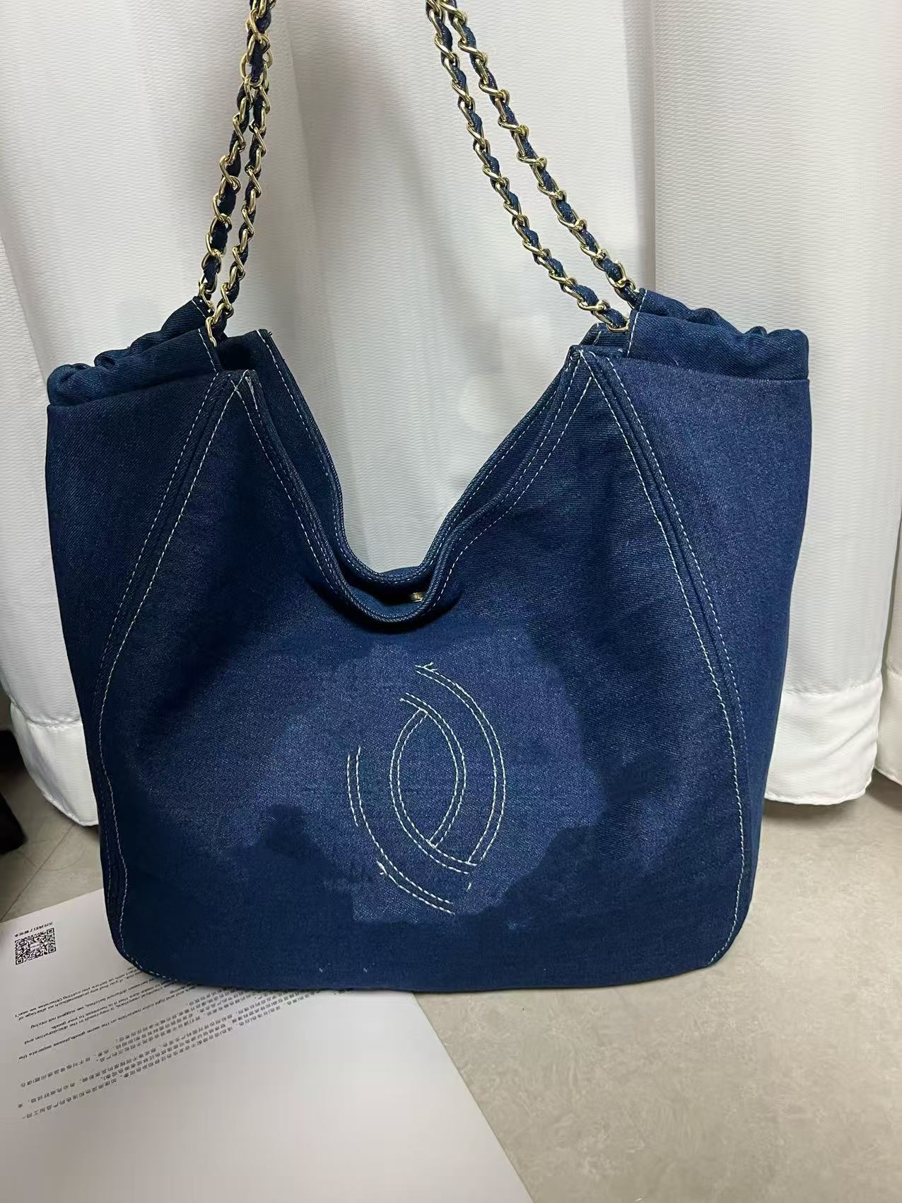 Charming New Denim Chain Commuter Embroidery Bags
