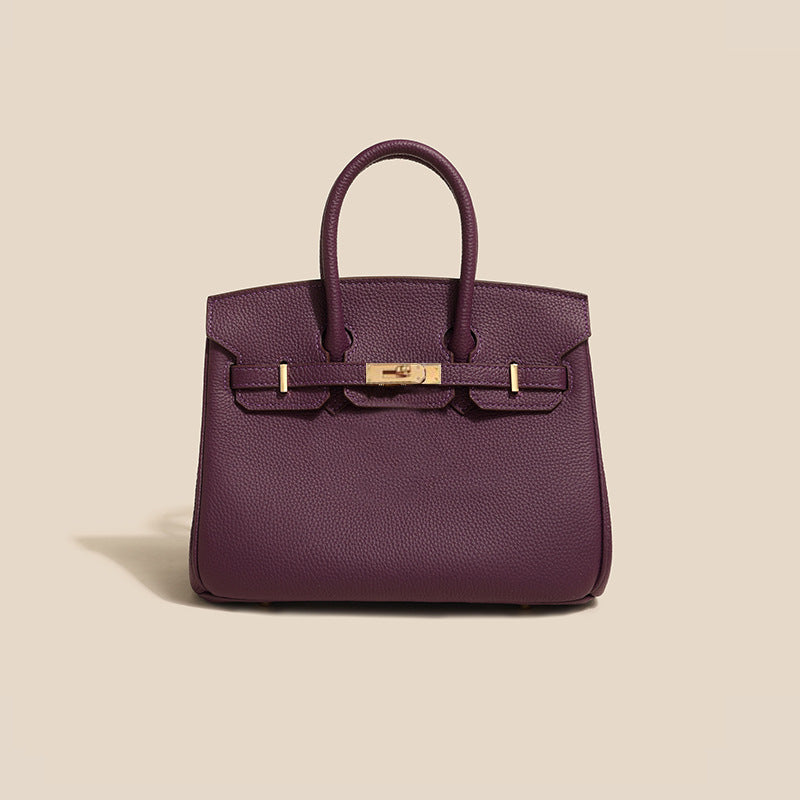 Women's Line First Layer Cowhide Handmade Genuine Bags