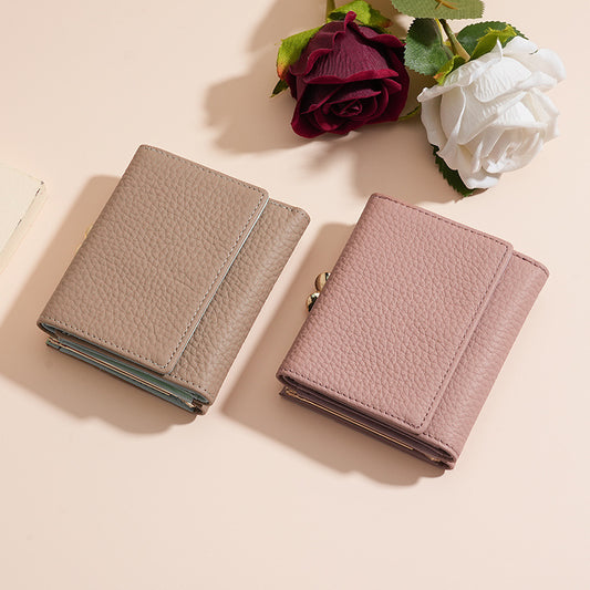 Women's Beautiful Charming Genuine Leather Swiping Ladies Wallets