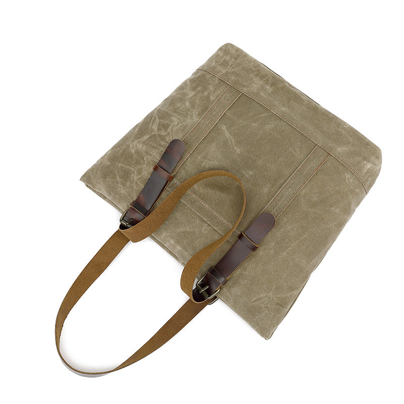 Batik Canvas Neutral Unisex Large Capacity Vintage First Crossbody Bags